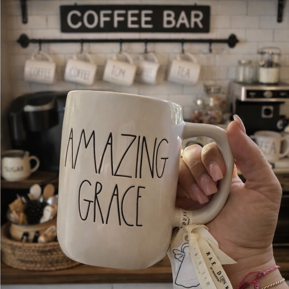 Rae Dunn Cream "Amazing Grace" Mug NWT